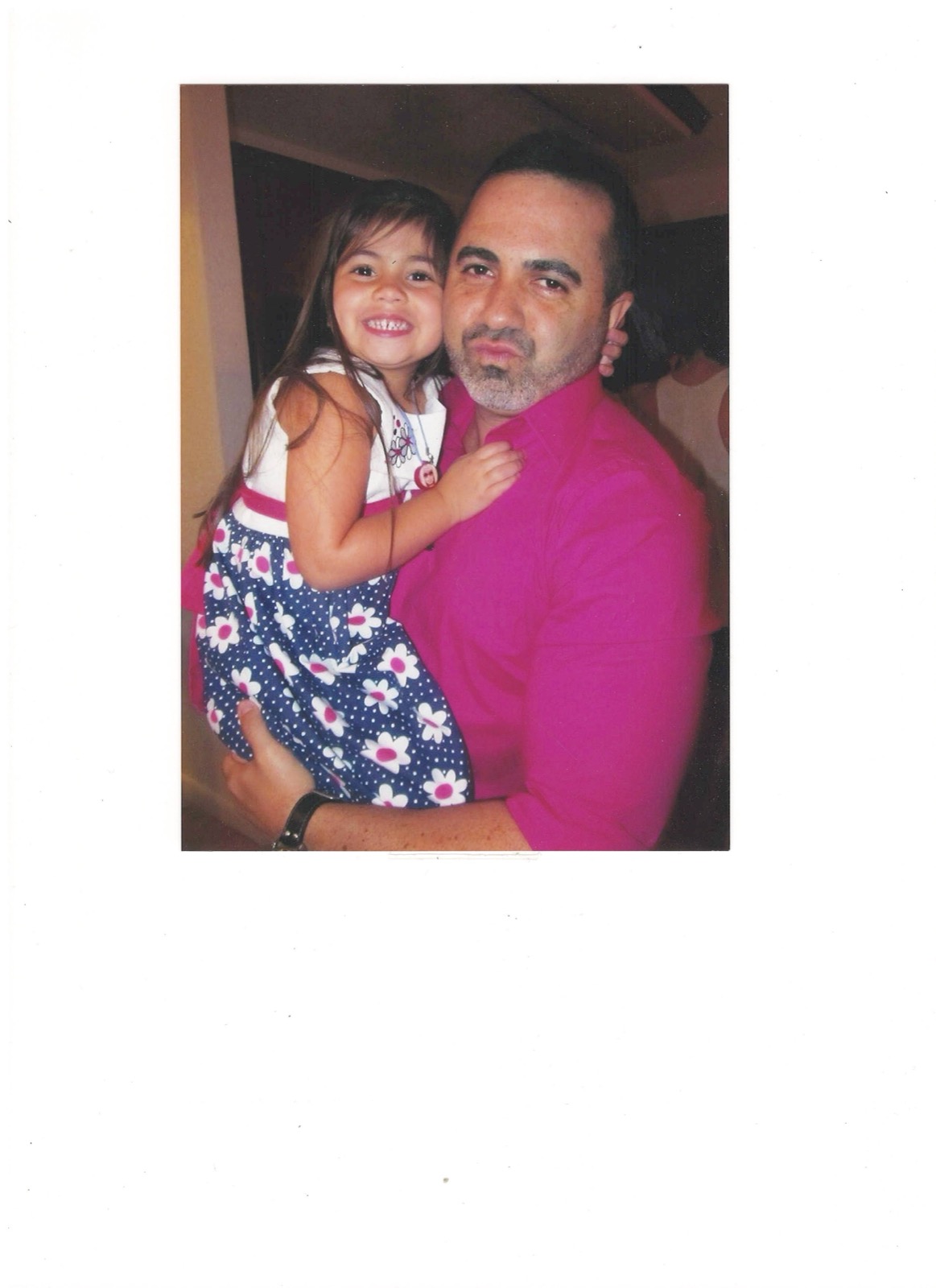 Sofia and Dad at the beach